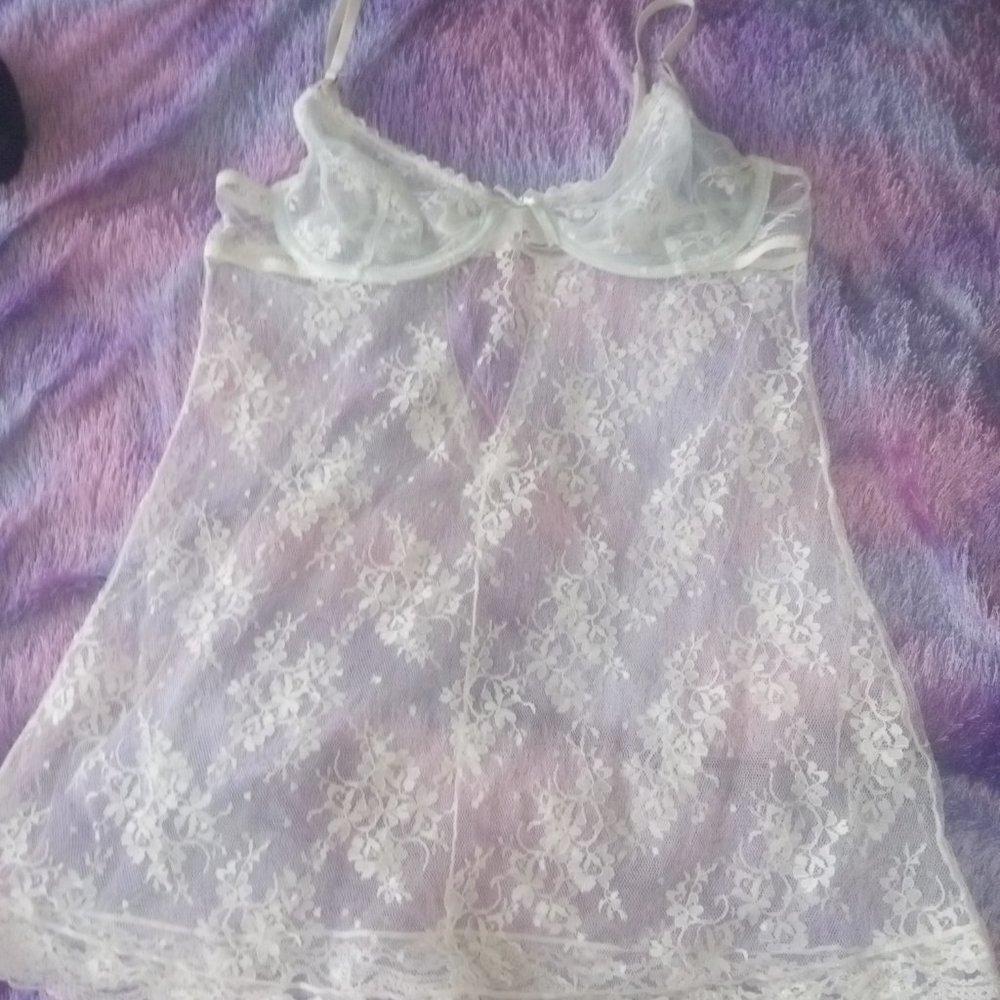 Victoria's Secret I Do Bridal Collection Babydoll Teddy 36C